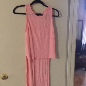 High low pink shirt